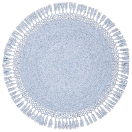 Safavieh 4 x 4 ft. Sahara 400 Round Area Rug - Blue Denim SAH490L-4R